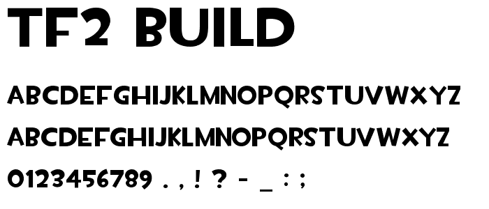 TF2 Build font